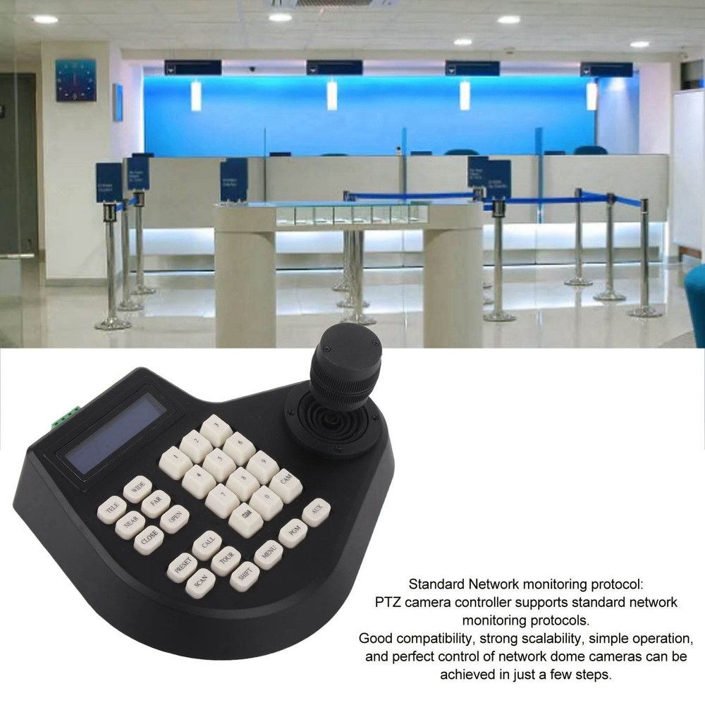 3D PTZ Camera Keyboard RS485 PTZ Joystick Controller LCD Display Control