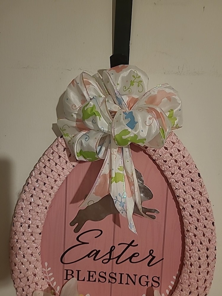 Pretty In Pink Easter Wreath