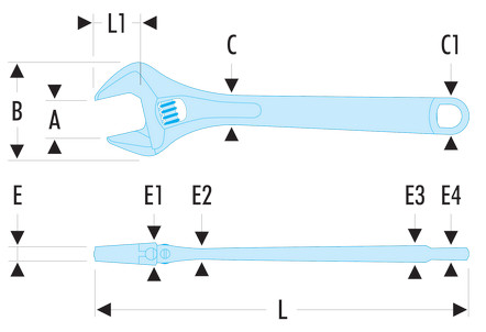 Facom 101.6 'Quick-Adjust' Adjustable Spanner Wrench 6" (150mm)