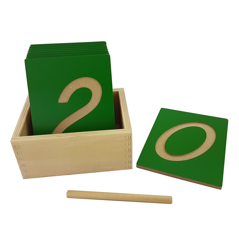 Numeral Tracing Boards with Box - MONTESSORI MATH MATERIALS