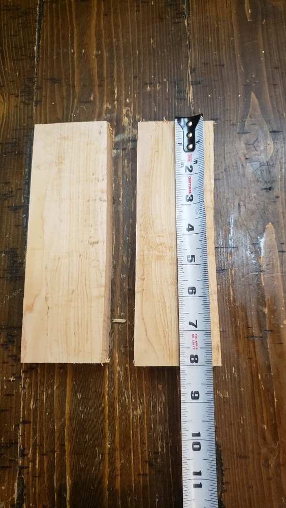 2pc CURLY MAPLE Scale Art Craft Knife Call M1273