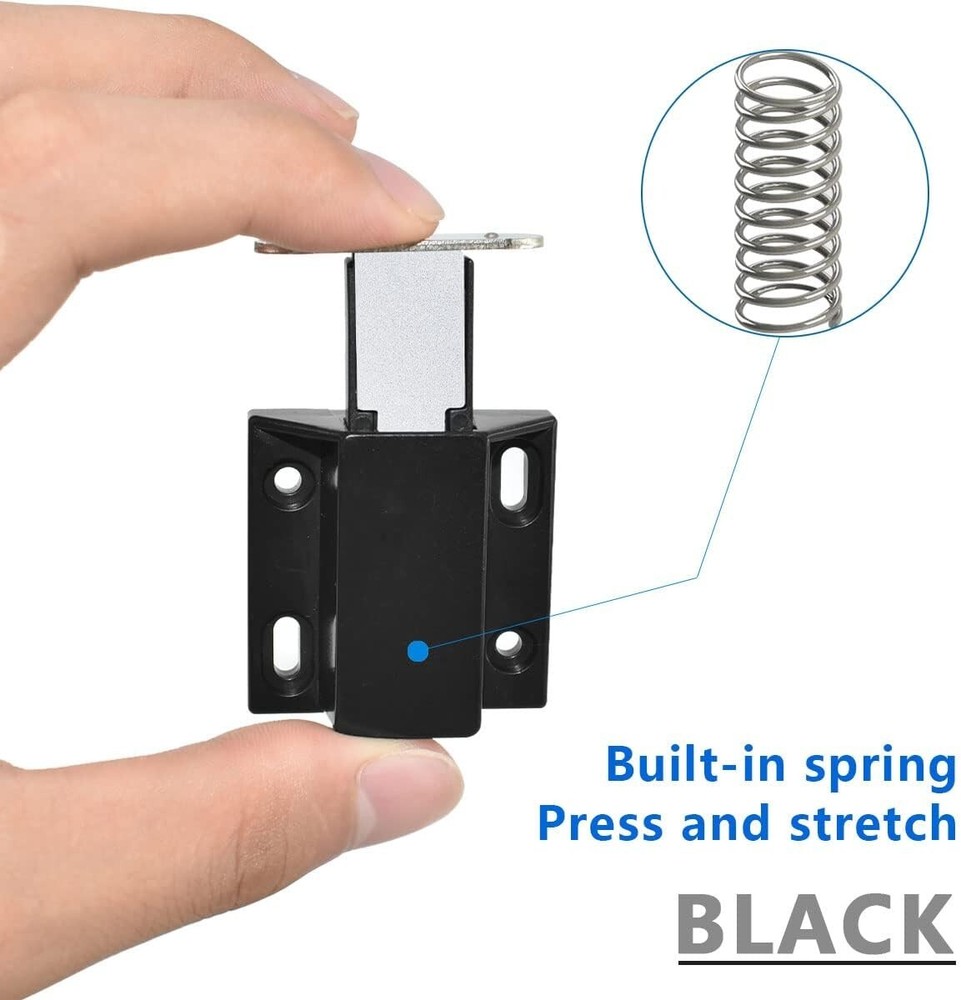 10 Pack Magnetic Push Latch Catch Push to Open Latch Pressure Touch Release C...