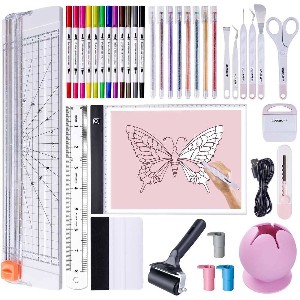 37Pcs Essential Tool Set, Ultimate Tool with 7Pcs Weeding Tools for Vinyl, Li...