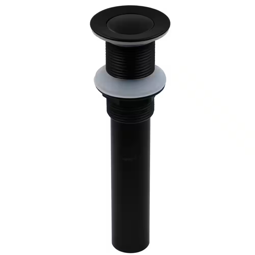 Single Solid Brass Bathroom Vessel Sink Clicker Pop-Up Drain Less Overflow in Ma