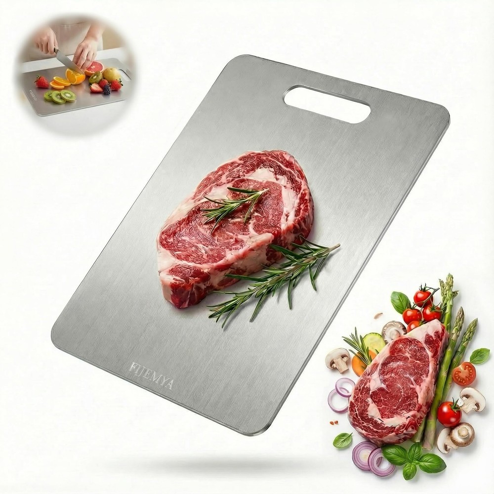 Katuchef Titanium Cutting Board for Kitchen, Pure Katu chef Titanium Cutting ...