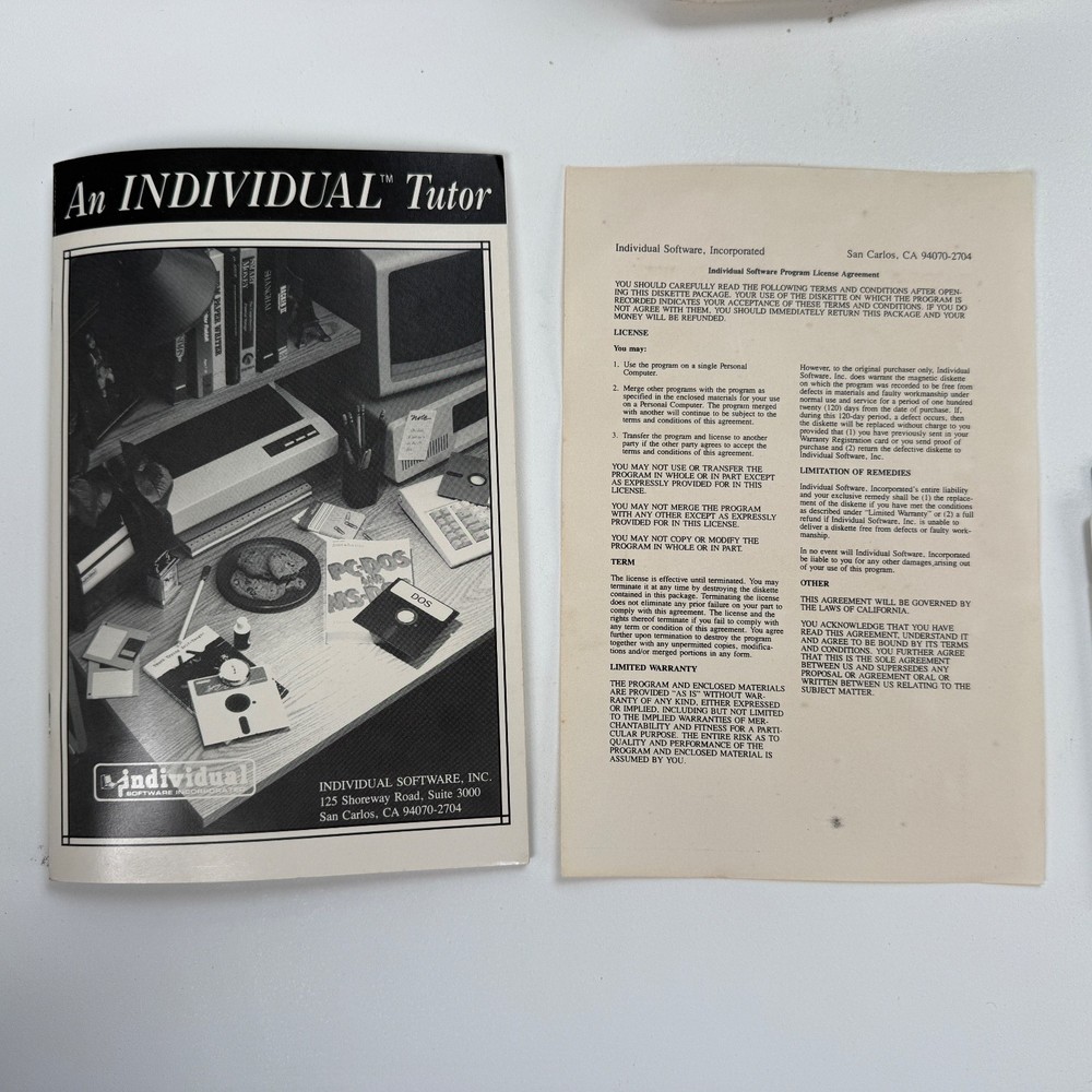 Individual Software Inc. Learn To Use DOS 0-918617-16-2 Vintage Computing