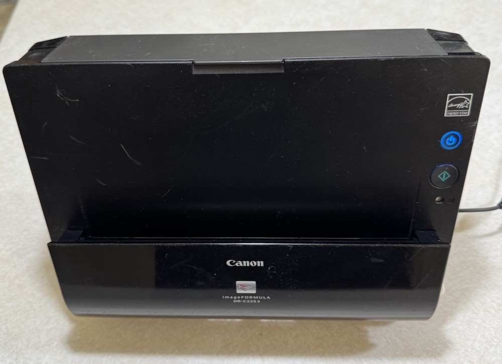 Canon ImageFormula DR-C225 II Document Scanner NO AC Adapter TESTED FOR POWER