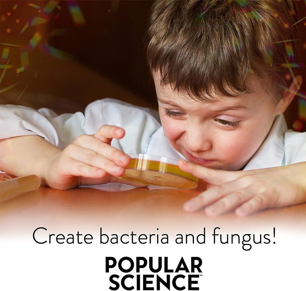 Popular Science Microbiology Lab Kit STEM 26pcs Bacteria Fungus Learning