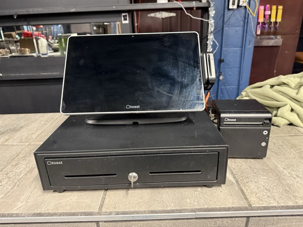 Toast POS System Touchscreen Terminal Cash Drawer Receipt Printer