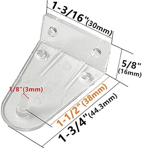 10pcs Hold Down Brackets Clear Plastic Blinds Bottom Rail Holder Clips Replac...