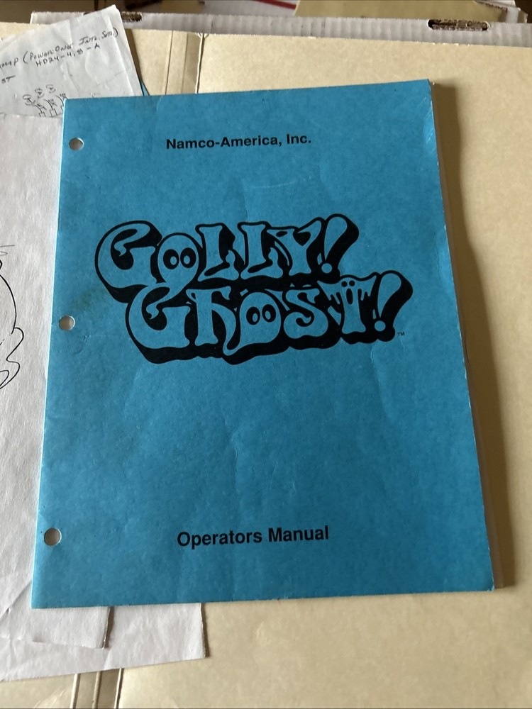 Golly Ghost Namco Arcade Game Manual