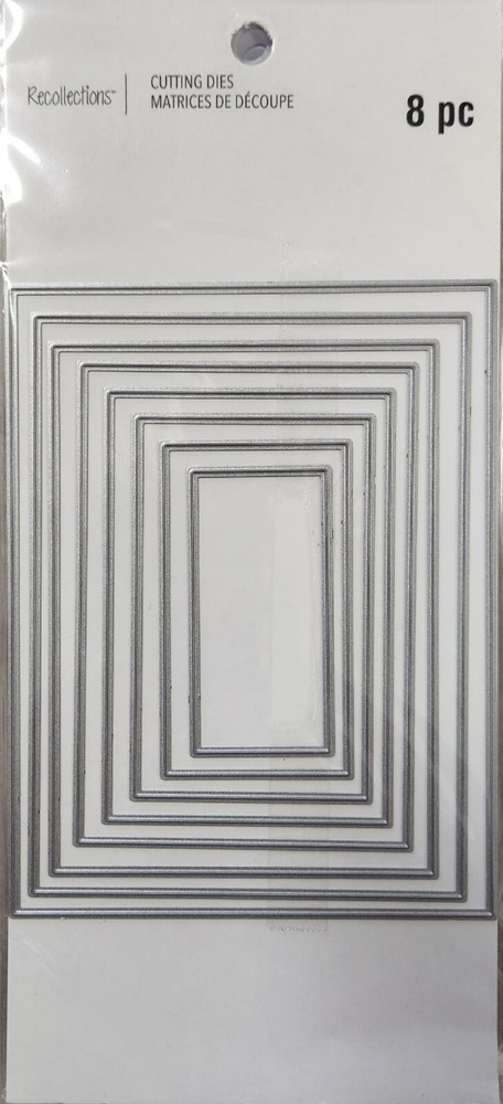 Recollections Rectangle Dies 8 pc Frames