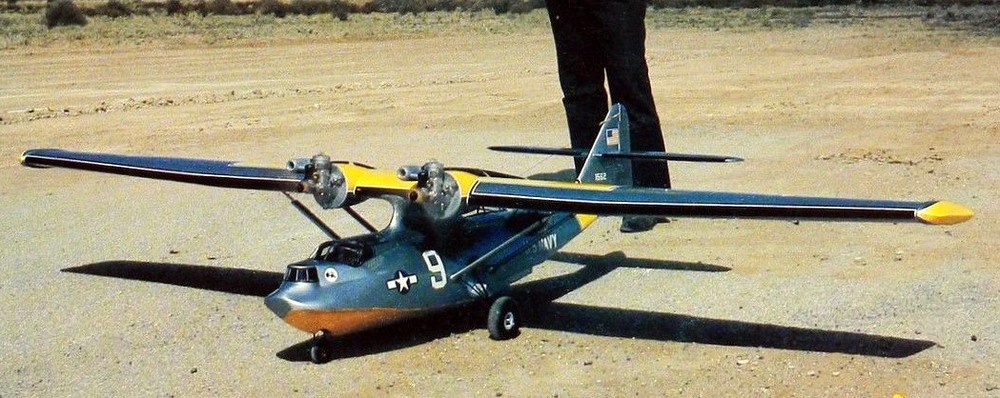 PBY CATALINA PLAN + INSTRUCTIONS & PARTS PATTERNS for 35" UC Model Airplane