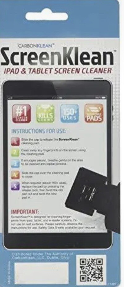 Screenklean Tablet Screen Cleaner Efficient And Durable Carbon Microfiber Techno