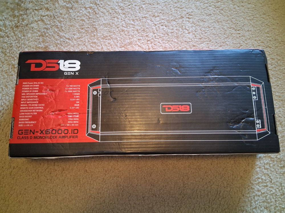 DS18 GEN-6000.1D Class D Monoblock 6000W Amplifier