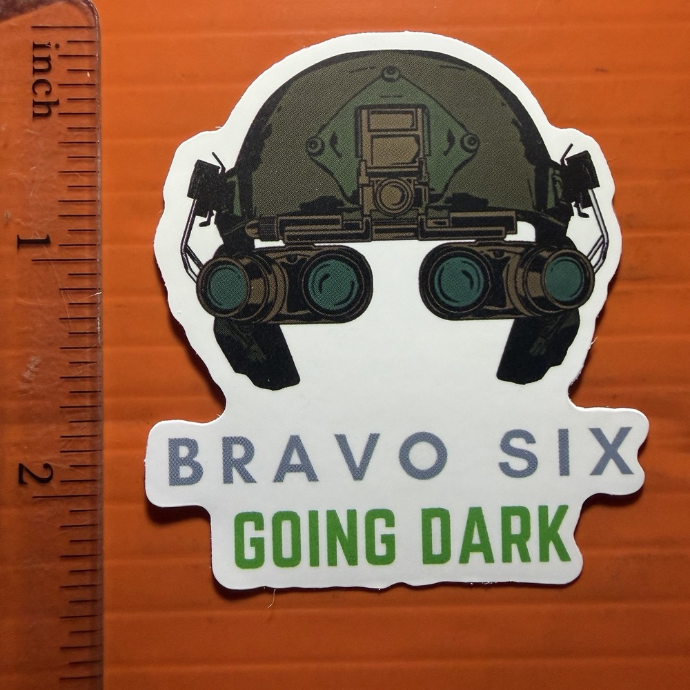 BRAVO SIX GOING DARK Sticker COD