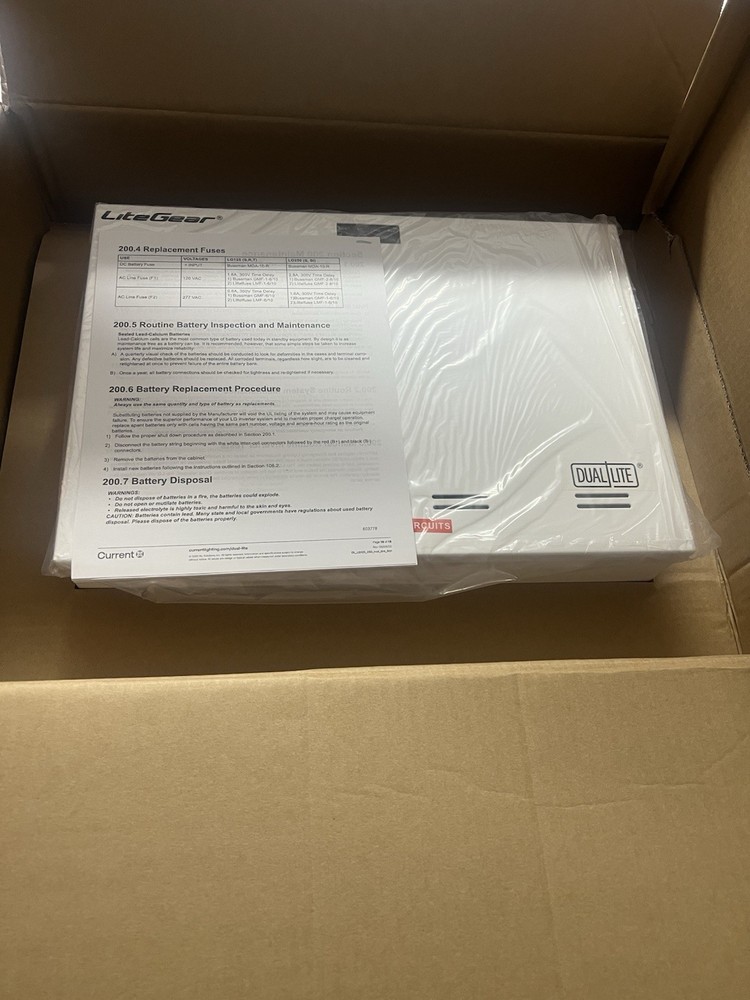 Dual Lite LPS55-S Central Lighting Micro Inverter, Surface Wall Mount New