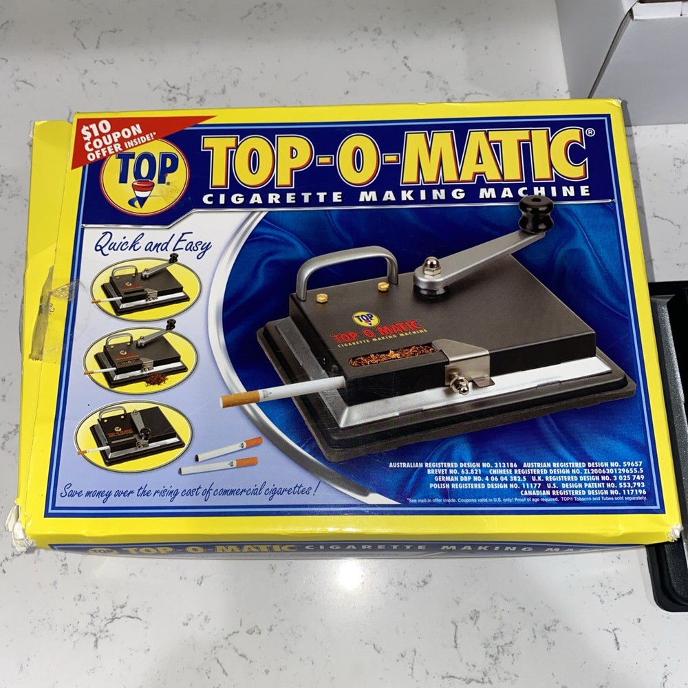 😎💥 TOP-O- MATIC CIGARETTE ROLLING MACHINE ✨