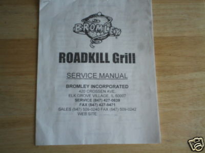 ROADKILL GRILL BROMLEY  REDEMPTION game manual