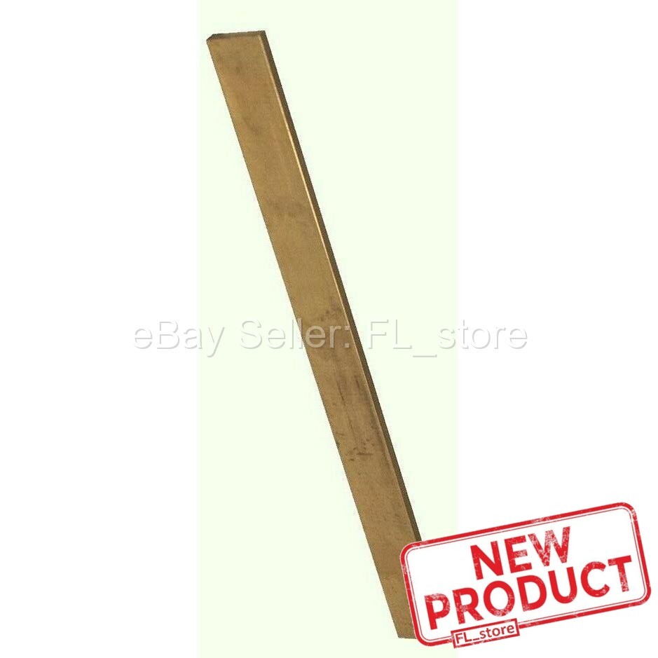 Solid Brass Flat Stock 1/8" x 1/2" x 3 Feet Alloy 360 Mill 36" Long Rectangle