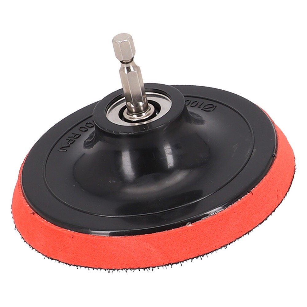 4 Inch 100mm Hook And Loop Buffing Pad Rotary Backing Pad With M10 Drill-Adapter