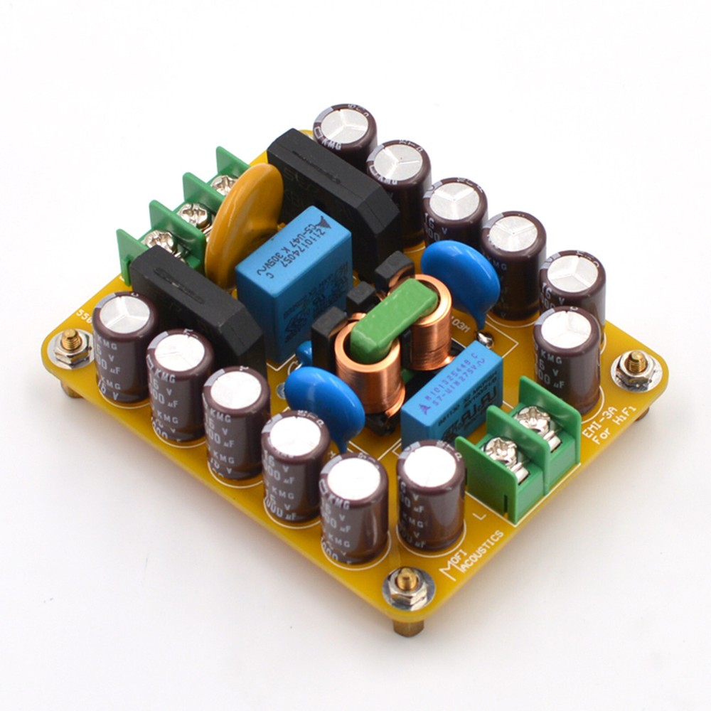 1pc HiFi AC Power Line Single EMI Filter Module 660W Version Kit DIY