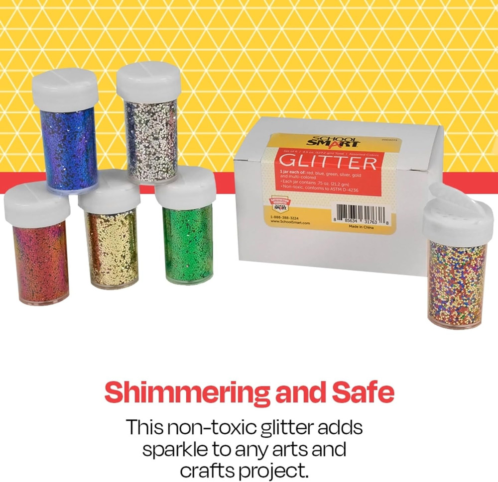 Craft Glitter, Assorted Colors