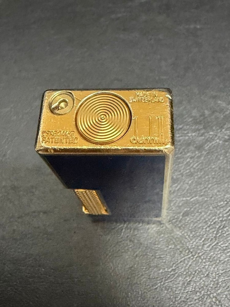 Overhauled Dunhill Rollagas lighter Blue Gold without box