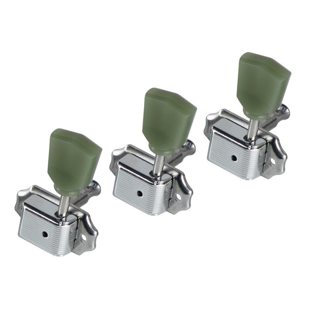 3R3L Inline Guitar Tuning Pegs String Tuners Green Machine Head for LP SG