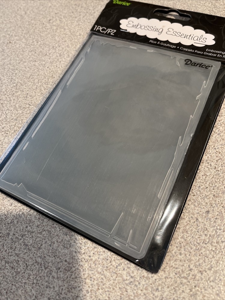 Darice Embossing Folder - Tattered Paper Frame - 1 Pc - New - 2012