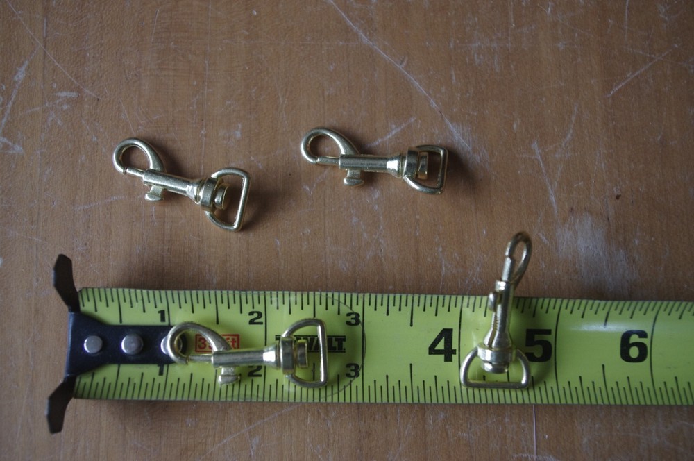 Brass Snaps and D-Rings for purse or project