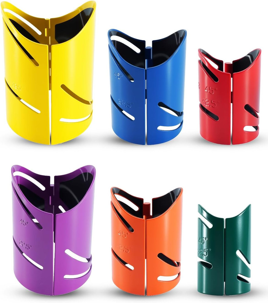 Magnetic Pipe Cutting Guide Kit - 6PCS for Precise Angled Cuts