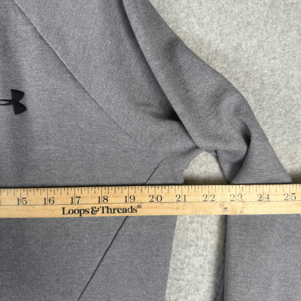 Under Armour Mens Size Large Fitted Full Zip Front Performance Jacket Gray Black