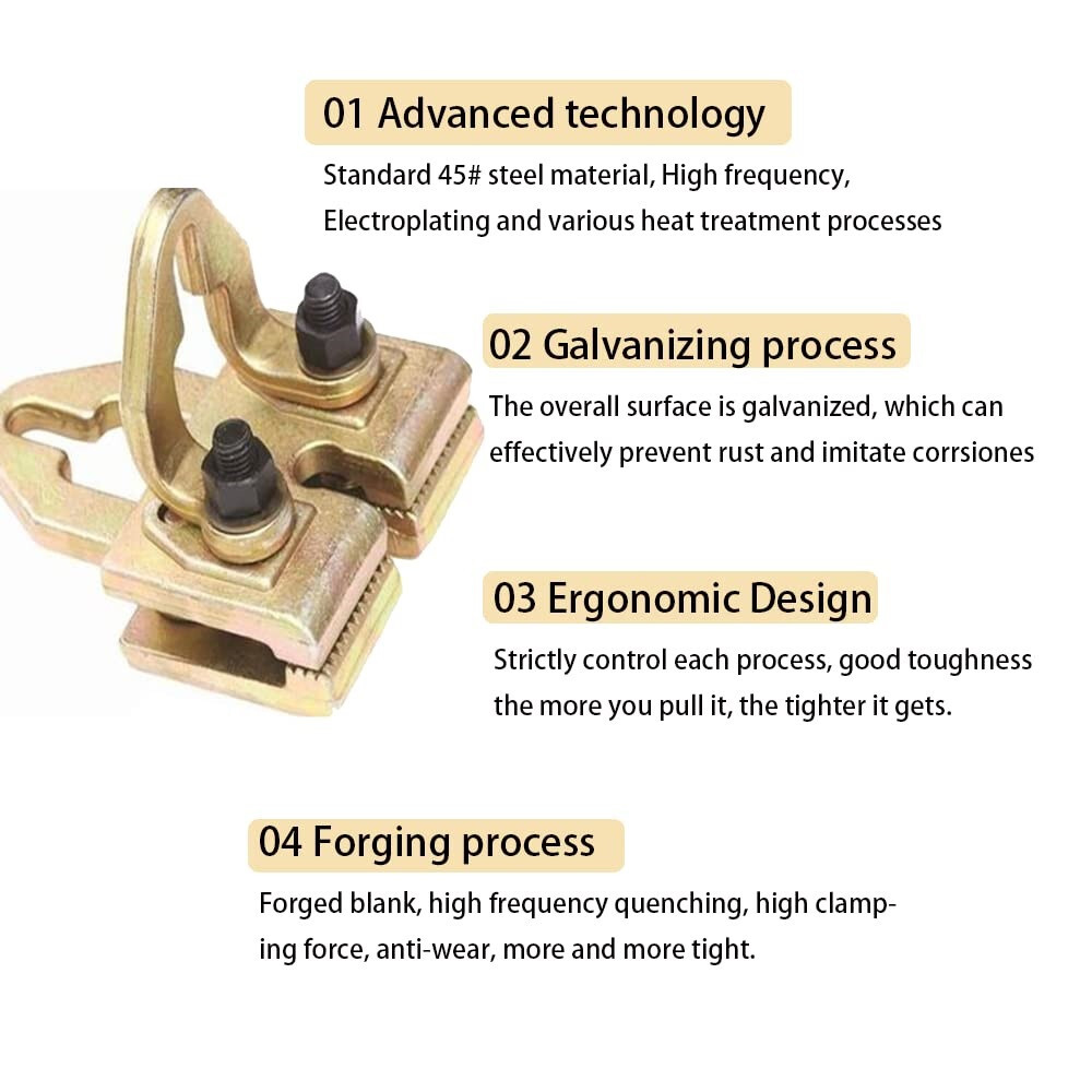 5T Heavy Duty Right Angle Clamp Auto Body Frame Pull Pulling Dent Repair Puller