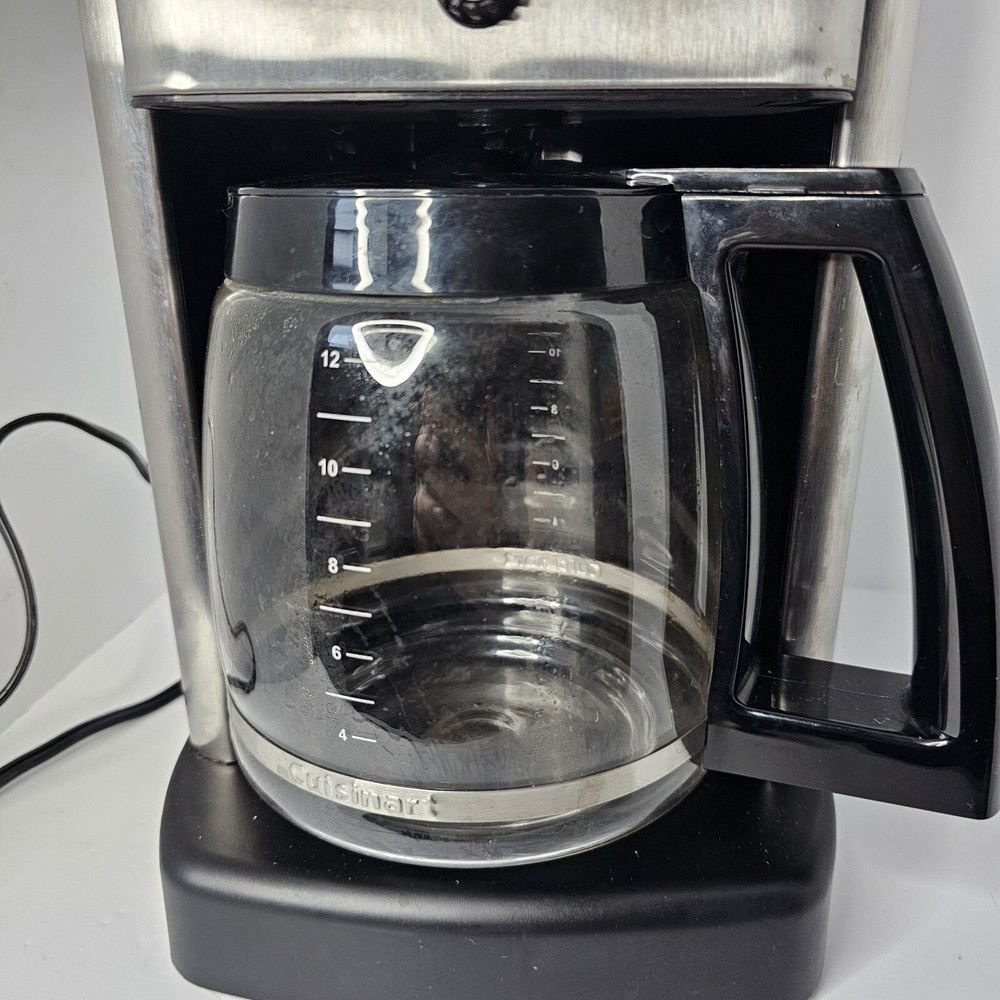Cuisinart CBC-00 12-Cup Programmable Coffeemaker Silver/Black WORKS Breakfast