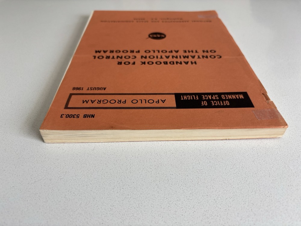 NASA Apollo Handbook For Contamination Control Program 1966 Manned Space Flight