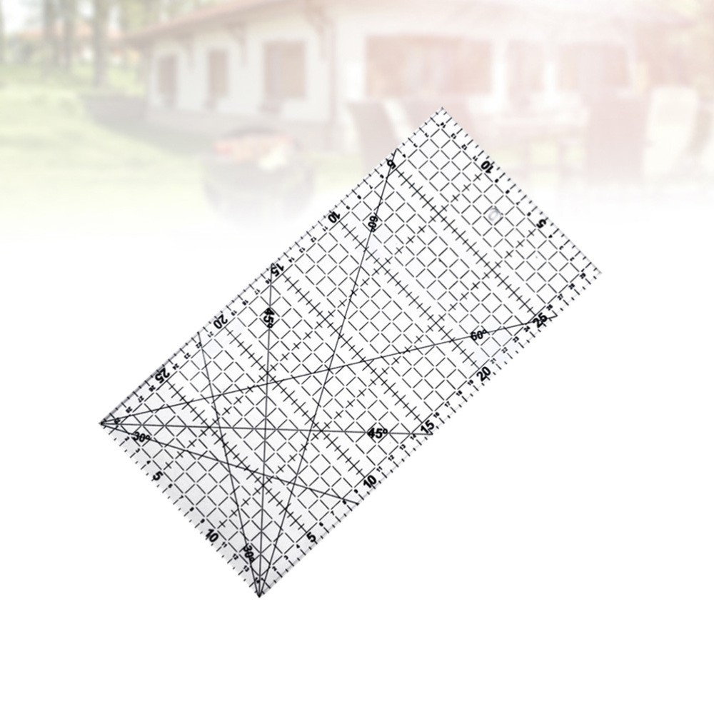 DIY Quilter's Ruler Sewing Ruler Tool with Grid Lines for Easy Precision