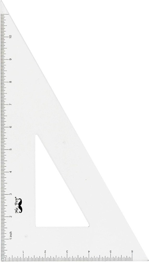 Mr. Pen Architectural Triangular Ruler Set with 12 Inch Triangular Scale, 11 Inc