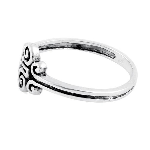 925 Sterling Silver Swirl Ring