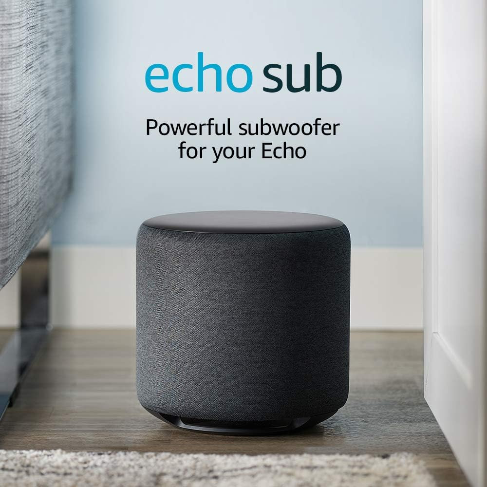 Echo Sub, Powerful Subwoofer for Your Echo, Requires Compatible Echo Device
