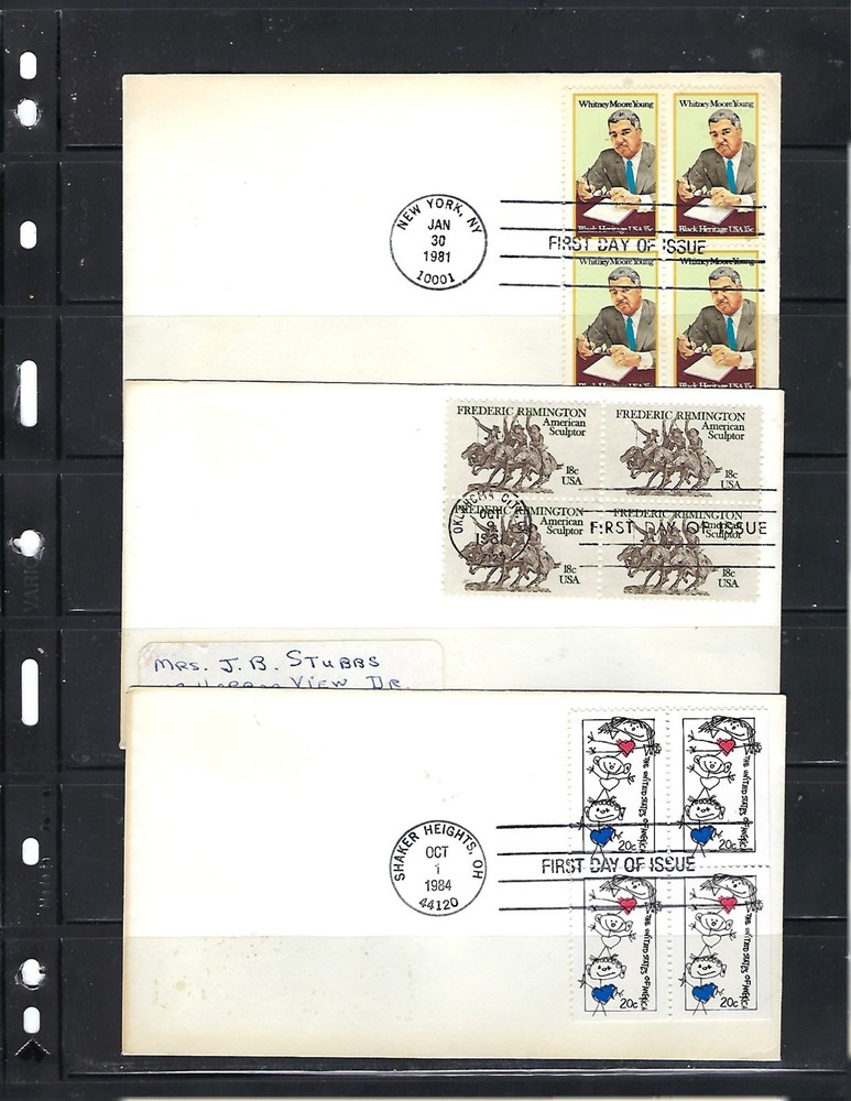 US: 3 Early FDCs F/VF 11805