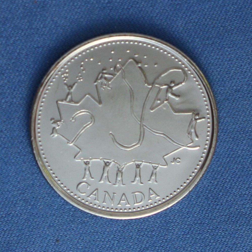 Canada 2002 Canada Day Quarter (25 Cents) from a Mint Roll