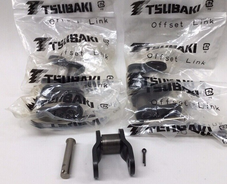 Tsubaki RS60 Offset Link Lambda Single Pin With Cotter Key (Pack Of 10)