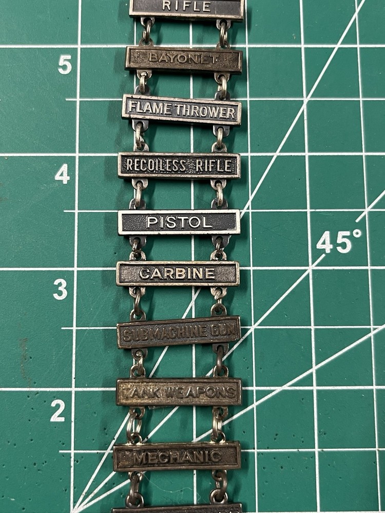 US Army Qualification Badge with 12 Bars!