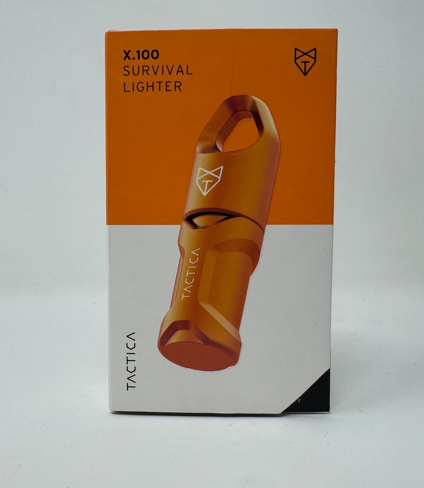 Tactica X100 Survival Lighter Emergency Fire Starter Kit Fluid Lighter EDC