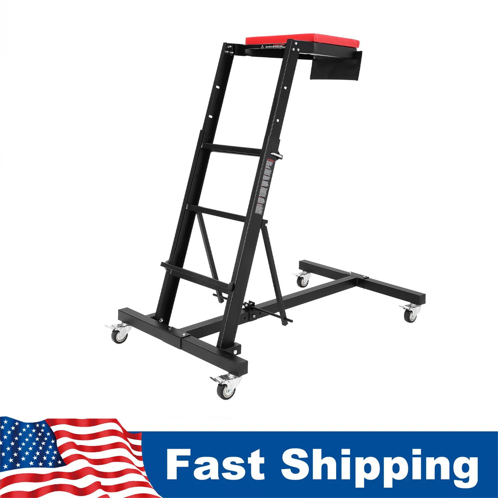45 - 66 in Adjustable Height Foldable Automotive Engine Topside Rolling Creeper