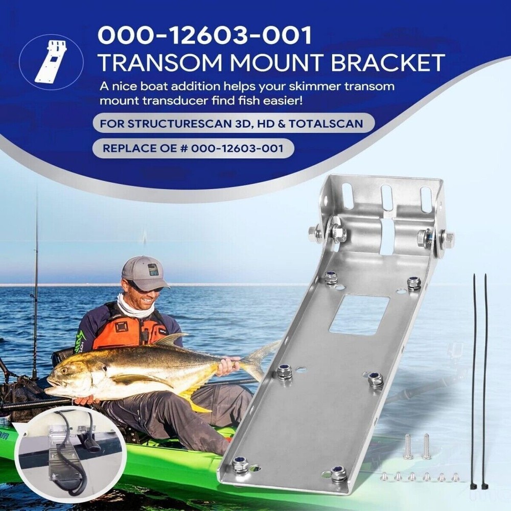000-12603-001 Transom Mount Bracket for StructureScan 3D, StructureScan HD, a...