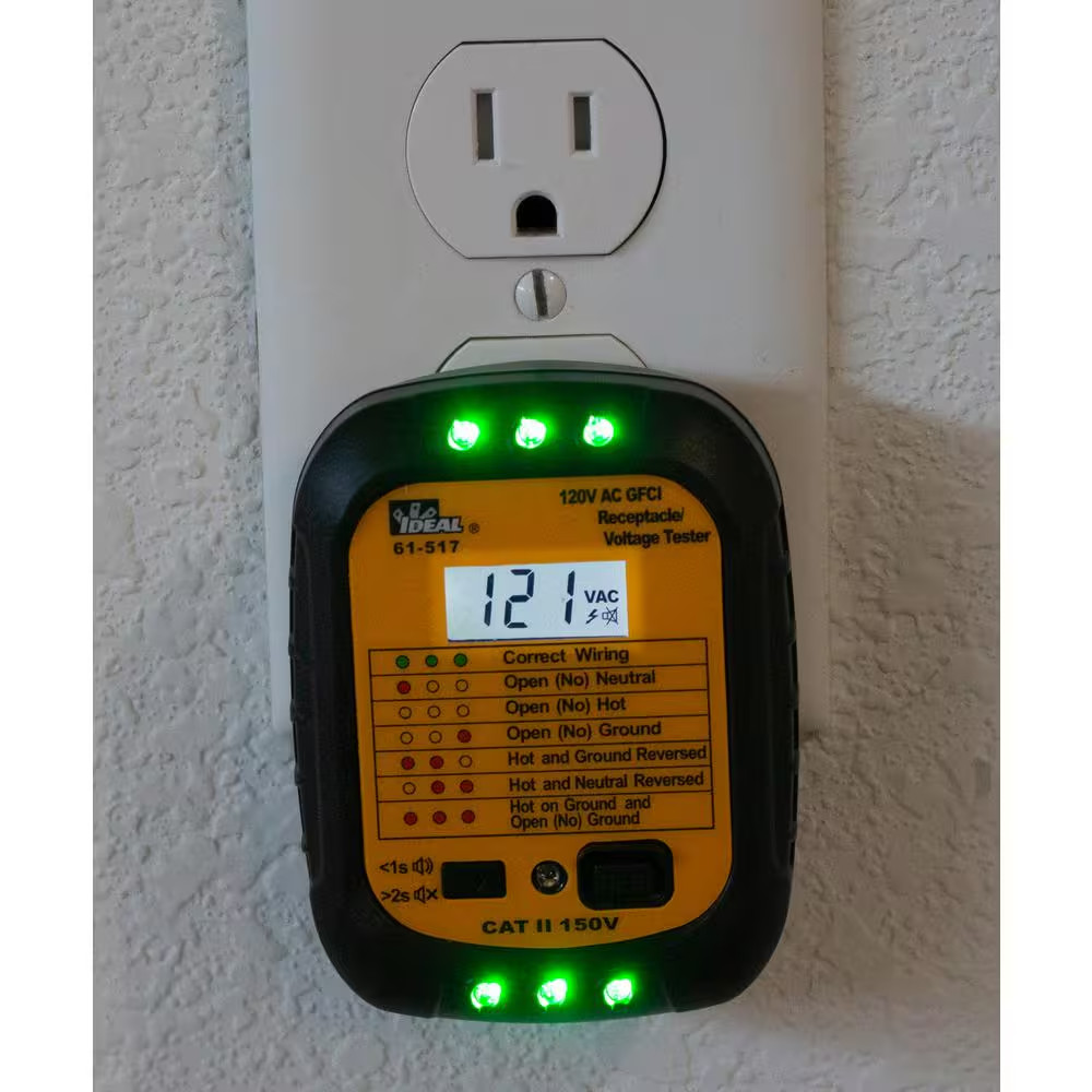 GFCI Receptacle/Voltage Tester