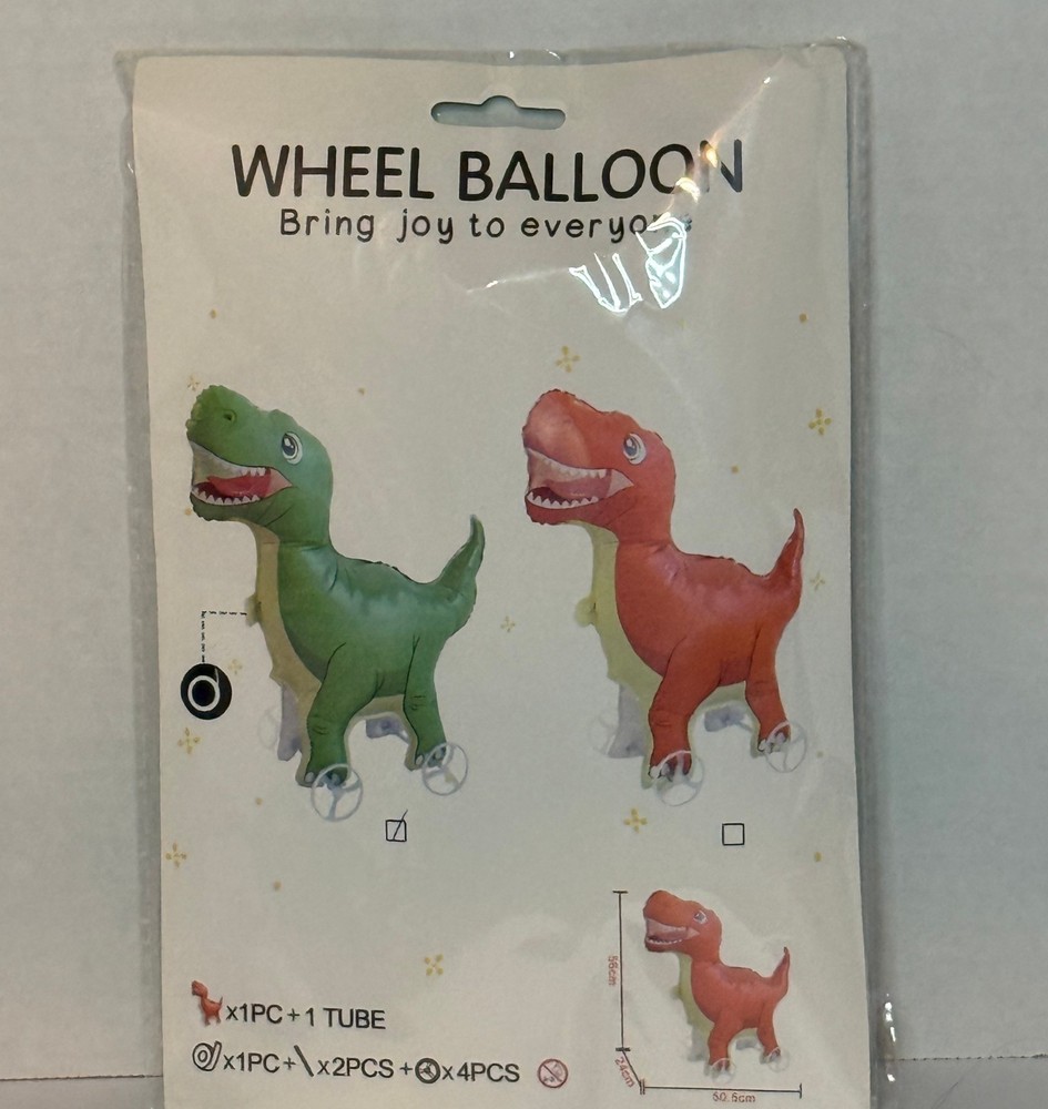 Green Dinosaur Wheel Ballon