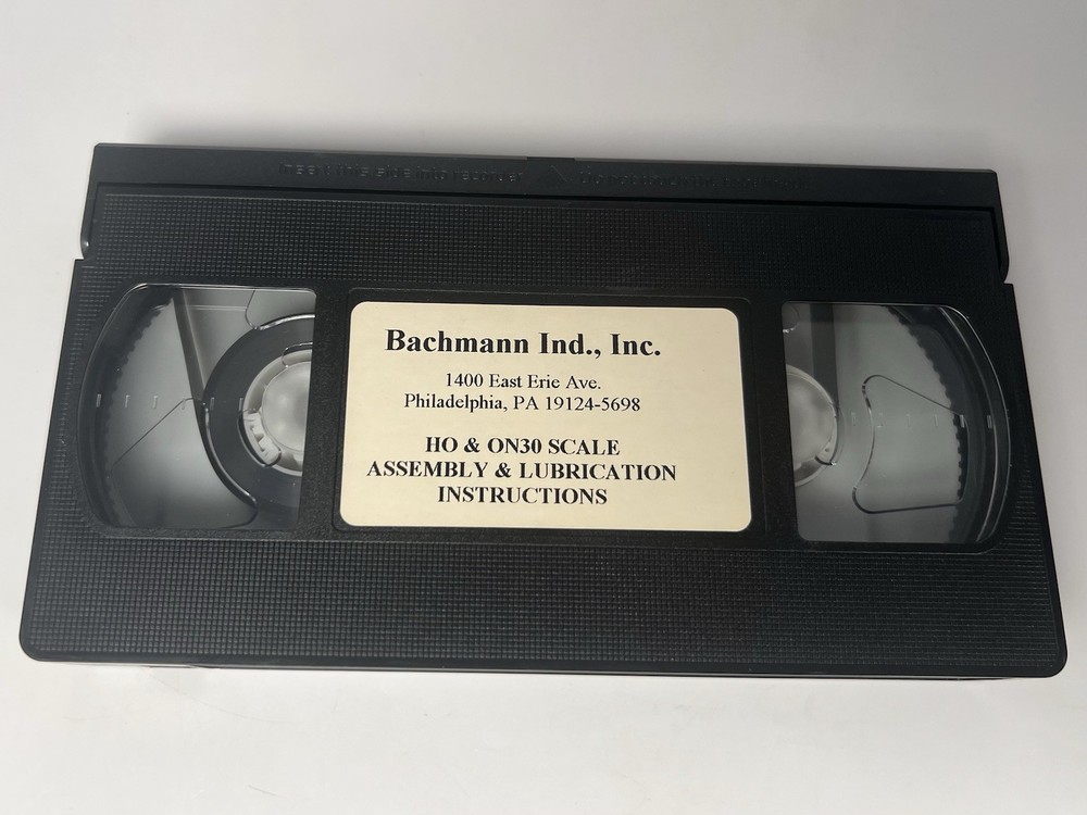 BACHMANN’S HO & ON30 Scale Assembly & Lubrication Instructions Model Train VHS